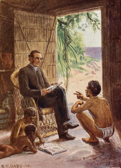 Ilustrace ze života biskupa Pattesona (barevná litografie) od Stephen T. Dadd