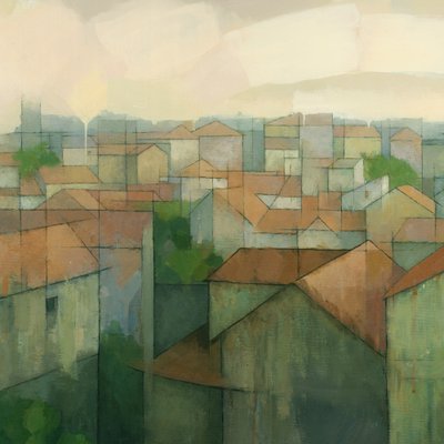 Geometrické střechy města od Steve Mitchell