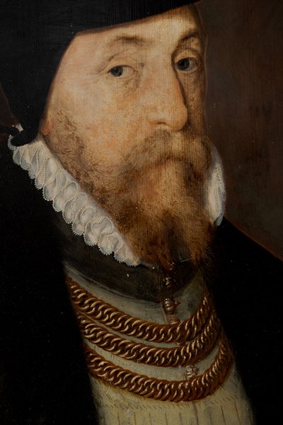 Sir Thomas Gresham (asi 1518-1579), asi 1518-79 (olej na desce) od Steven van der (attr. to) Meulen