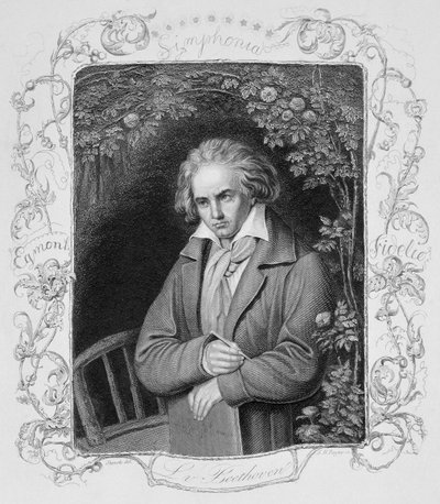 Ludwig van Beethoven (1700-1827) vyryl Albert Henry Payne (1812-1902) od Storck