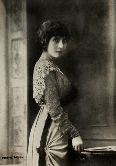 Portrét francouzské umělkyně Eve Lavalliere ( 18 66 od Studio Felix
