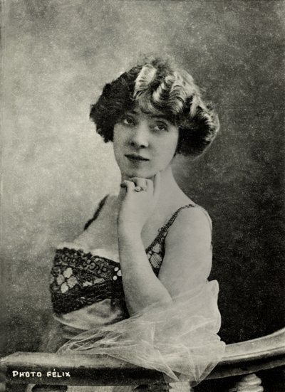 Portrét francouzské umělkyně Amelie Dieterle ( 1871 od Studio Felix