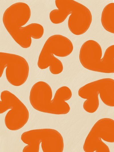 Abstraktní oranžové tvary od Studio Palette