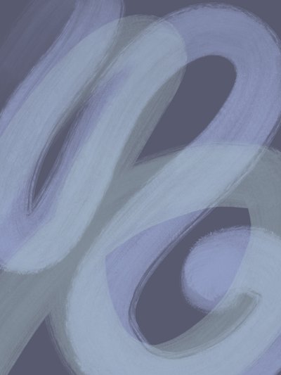 Tekoucí fialová abstrakce od Studio Palette