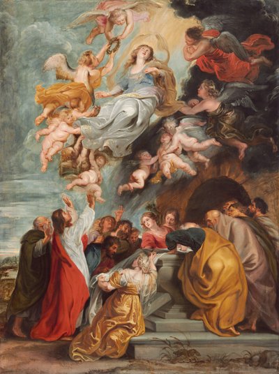 Nanebevzetí Panny Marie od Studio of Sir Peter Paul Rubens