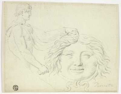 Perseus a hlava Gorgony od Style of Jacques Louis David