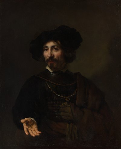 Muž s ocelovou Gorget. od Style of Rembrandt