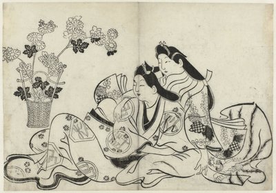 Erotická show Hana ni Yosurukyo (název série) od Sugimura Jihei (attributed to)