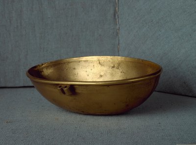 Sumerská civilizace: oválný pohár ve zlatě. Ztlumit. 15 cm Bagdád, Národní irácké muzeum od Sumerian Sumerian