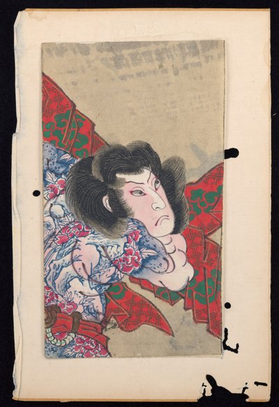 Album dvaceti polodlouhých portrétů herců v rolích od Sunbaisai (attr.to) Hokuei