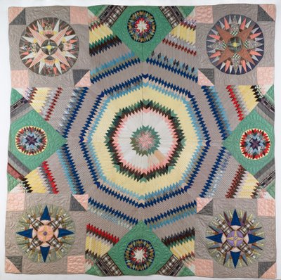 Pieced quillt od Susan F. Wyman