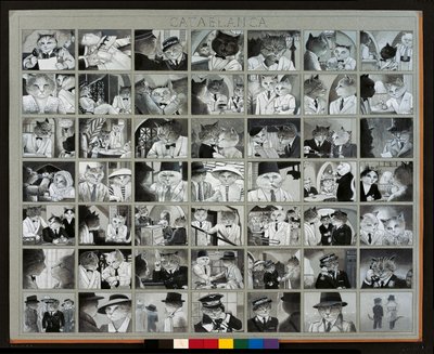 Ilustrace z knihy Cats Galore! A Compendium of Cultured Cats (vyd. 2015) od Susan Herbert
