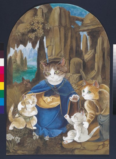 Ilustrace z knihy Cats Galore! A Compendium of Cultured Cats (vyd. 2015) od Susan Herbert