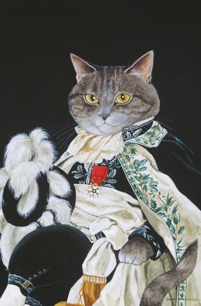 Ilustrace z knihy Cats Galore! A Compendium of Cultured Cats (vyd. 2015) od Susan Herbert