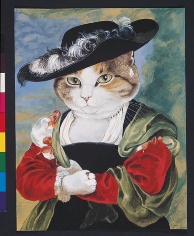 Ilustrace z knihy Cats Galore! A Compendium of Cultured Cats (vyd. 2015) od Susan Herbert