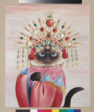 Ilustrace z knihy Cats Galore! A Compendium of Cultured Cats (vyd. 2015) od Susan Herbert