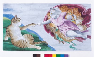 Ilustrace z knihy Cats Galore! A Compendium of Cultured Cats (vyd. 2015) od Susan Herbert