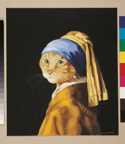 Ilustrace z knihy Cats Galore! A Compendium of Cultured Cats (vyd. 2015) od Susan Herbert