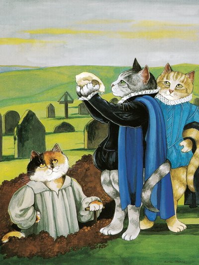 Ilustrace z knihy Shakespeare Cats: (vyd. 2016) od Susan Herbert