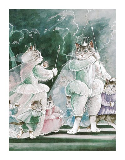 Ilustrace z knihy Shakespeare Cats: (vyd. 2016) od Susan Herbert