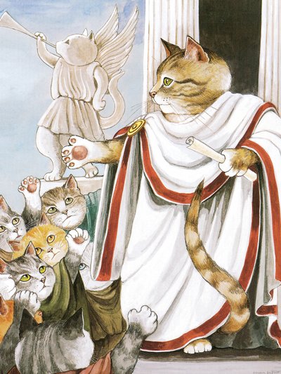 Ilustrace z knihy Shakespeare Cats: (vyd. 2016) od Susan Herbert