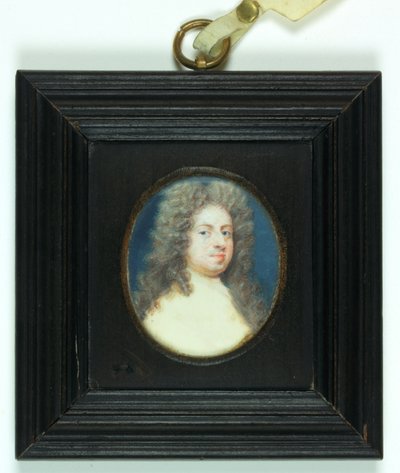 Sir Godfrey Kneller (akvarel na slonovině) od Susan Penelope Gibson