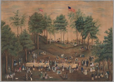 Piknik proti otroctví ve Weymouth Landing, Massachusetts od Susan Torrey Merritt