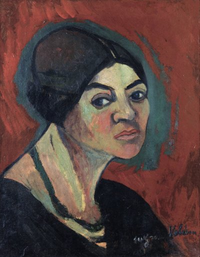 ""Autoportrét"" (Autoportrét) Obraz Suzanne Valadon (1865-1938) cca 1916 Soukromá sbírka od Suzanne Valadon