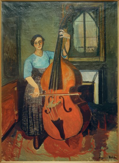 Žena s kontrabasem od Marie Clementine (Suzanne) Valadon