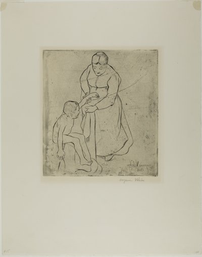 Babička a dítě od Suzanne Valadon