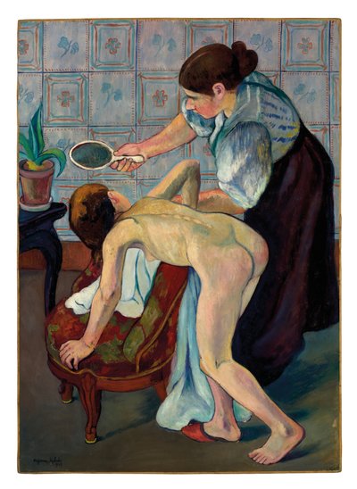 Holčička v zrcadle od Suzanne Valadon