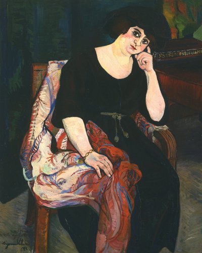 Portrait of Madame Zamaron od Marie Clementine (Suzanne) Valadon