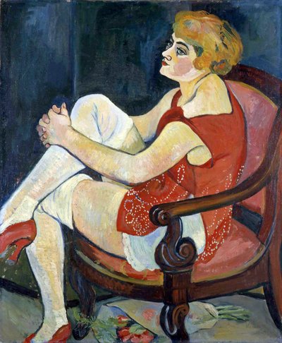 Žena s bílými punčochami, 1924. od Suzanne Valadon