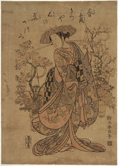 Prodejce květin od Suzuki Harunobu