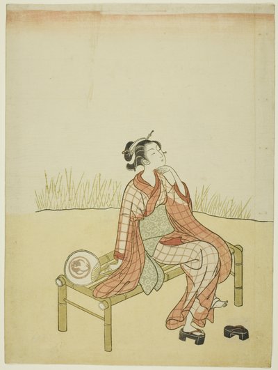 U proudu od Suzuki Harunobu