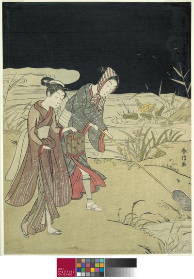 Chytání světlušek, kolem 1767-68 od Suzuki Harunobu
