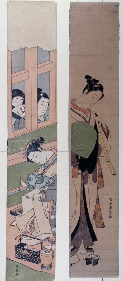 Kurtizány, Suzuki Harunobu (1725-1770), Japonsko od Suzuki Harunobu