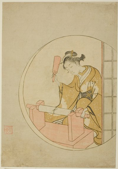 Fulling Cloth od Suzuki Harunobu