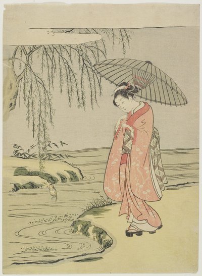Mitate of the Calligrapher Ono no To_fu_, po roce 1765 od Suzuki Harunobu