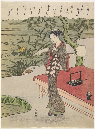 Ono no Komači, asi 1767 od Suzuki Harunobu