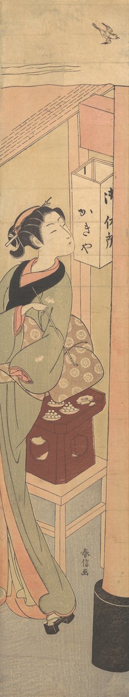 Osen z čajovny Kagiya, ca. 1769, ca. 1769. od Suzuki Harunobu