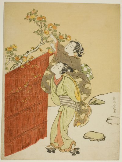 Sbírání tomelů od Suzuki Harunobu