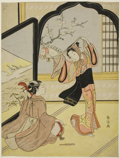 Tanec Harugoma od Suzuki Harunobu