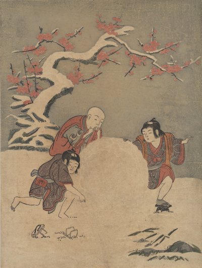 Sněhová koule, 1770., 1770. od Suzuki Harunobu
