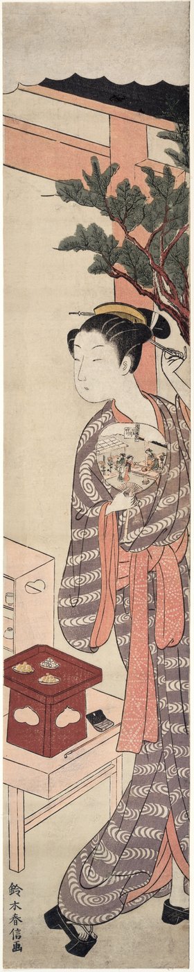 Čajový stánek - Kagiya Osen od Suzuki Harunobu