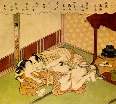 Dva milenci, c1750. od Suzuki Harunobu