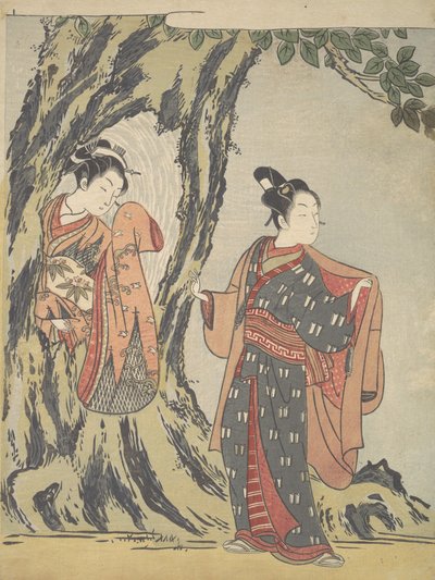 Dva mladí lidé, 1725-1770., 1725-1770. od Suzuki Harunobu
