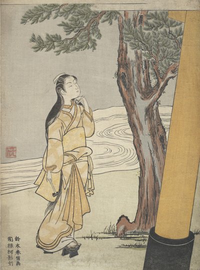 Návštěva svatyně v Hour of the Ox Ushi no toki mairi, 1765., 1765. od Suzuki Harunobu
