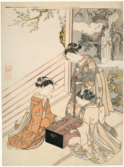 Sledování hry od Suzuki Harunobu