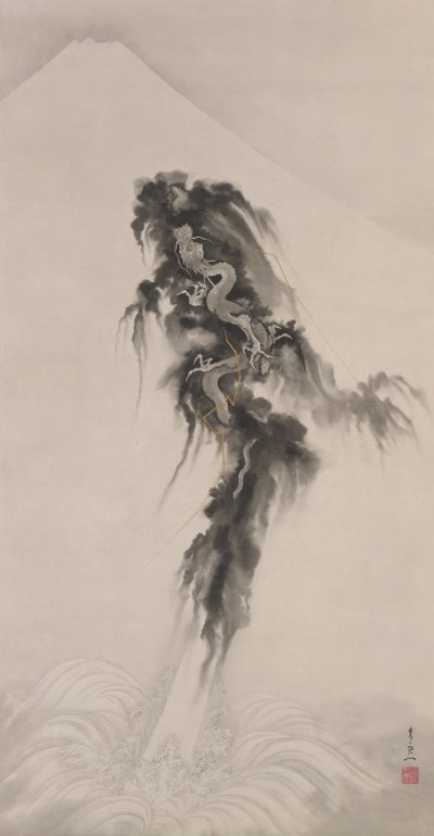 Rising Dragon a hora Fuji od Suzuki Kiitsu
